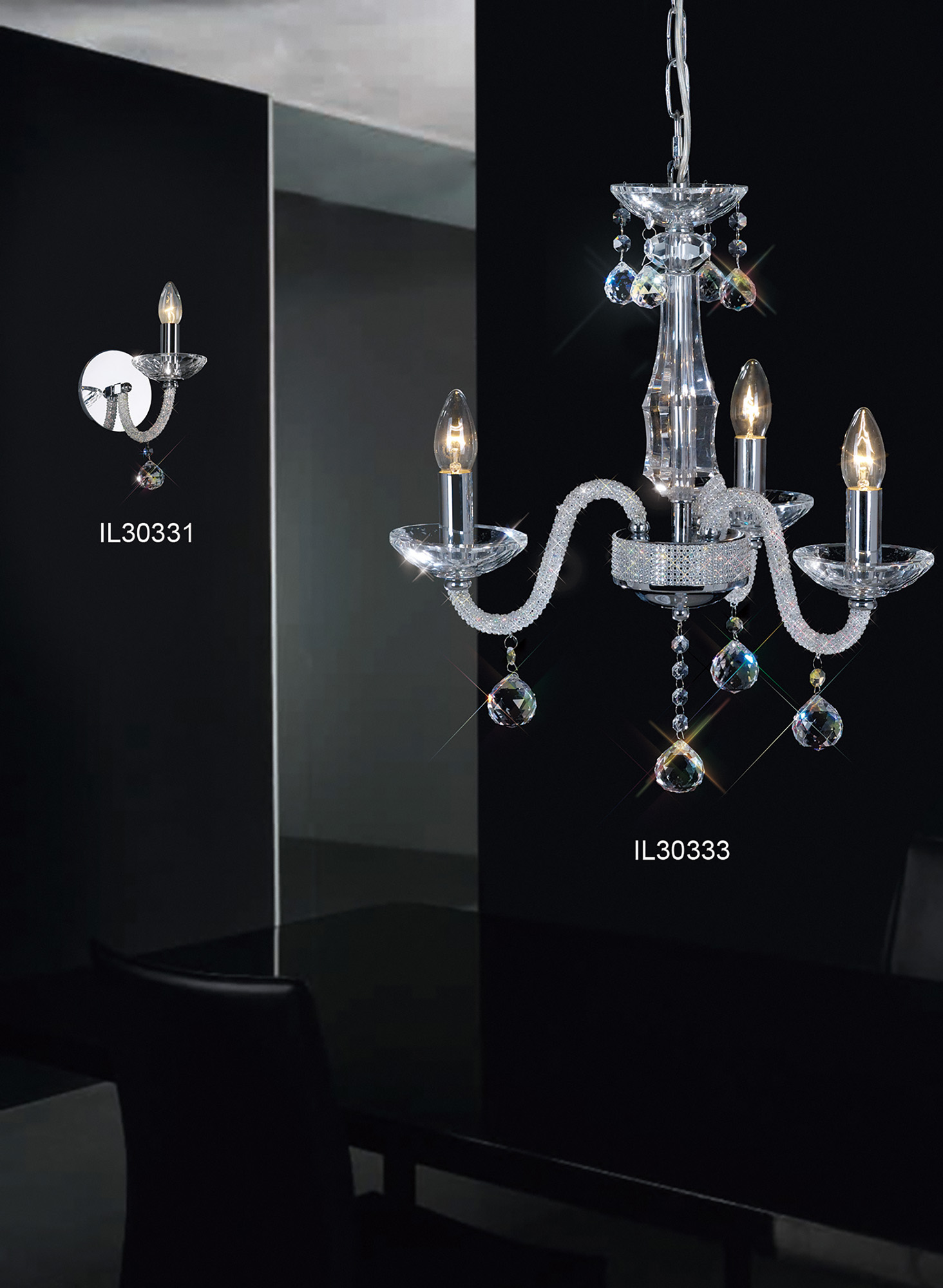 Amora Crystal Ceiling Lights Diyas Multi Arm Crystal Fittings